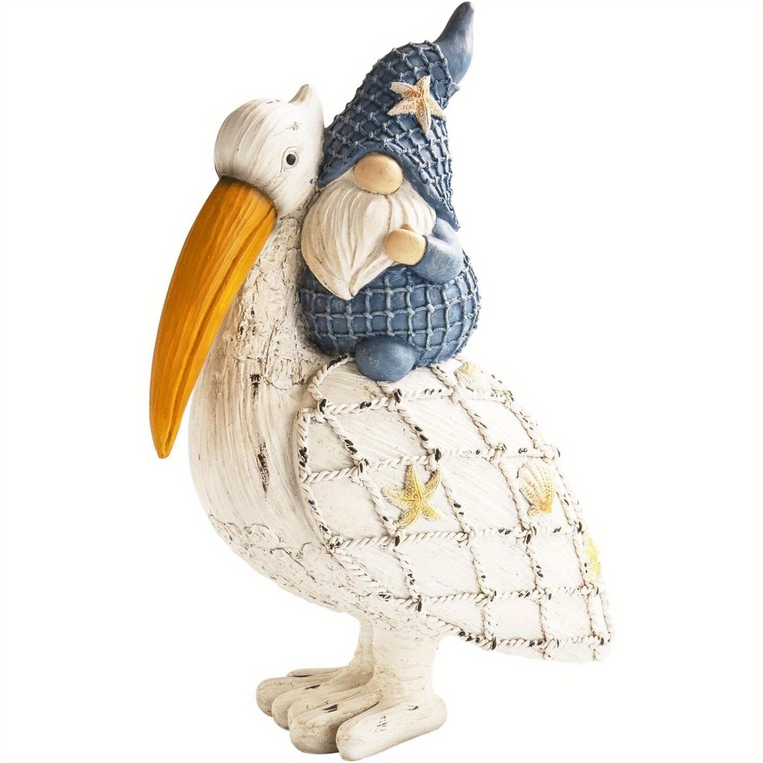 Charming Pelican Gnome Figurine - 11.5\