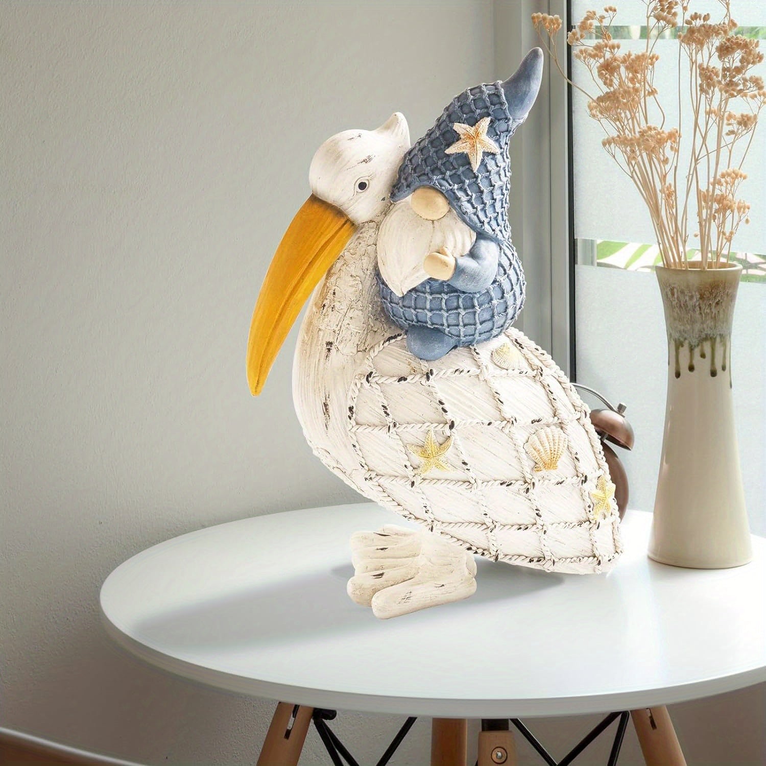 Charming Pelican Gnome Figurine - 11.5\