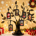 Family Tree Picture Frames for Wall and Table Decor, Ideal Christmas and Birthday Gifts with 6 Hanging Photo Frames( Bronze, 6 - Pack)