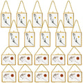 20pcs Clear Glass Pressed Flower Frames with Brass Double Glass Panels & Hanging Chains - Vertical\u002FHorizontal Wall-Mountable Photo Frames Suitable for Pressed Flower Art, Photos, Gallery Display - Classic Rectangular Picture Frames